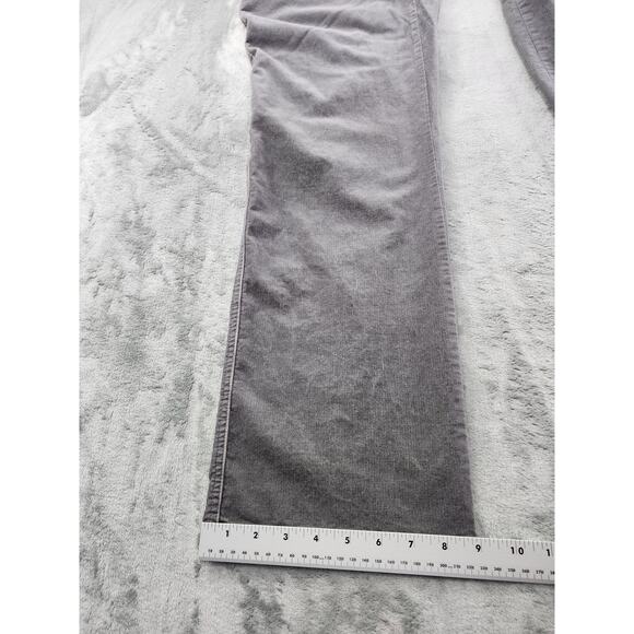 Charter Club Allison Fit Full Length Corduroy Pants Size 8P Gray Straight Leg - Picture 11 of 12